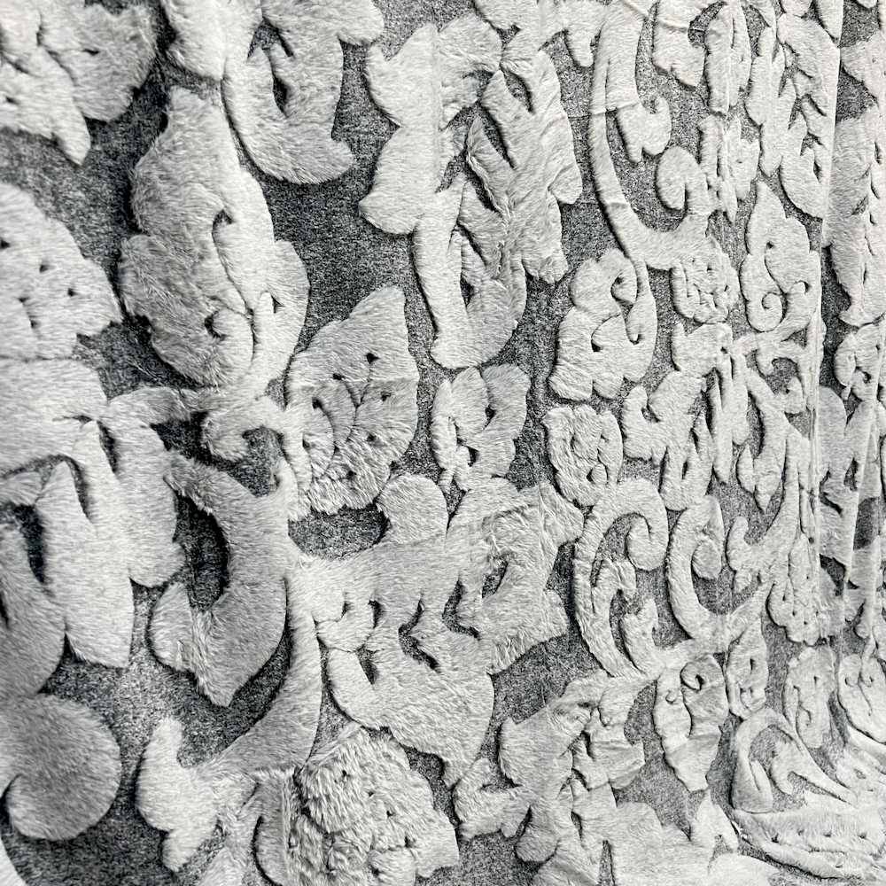 Plaid Decor pelliccia ecologica grigia singola 150 x 210