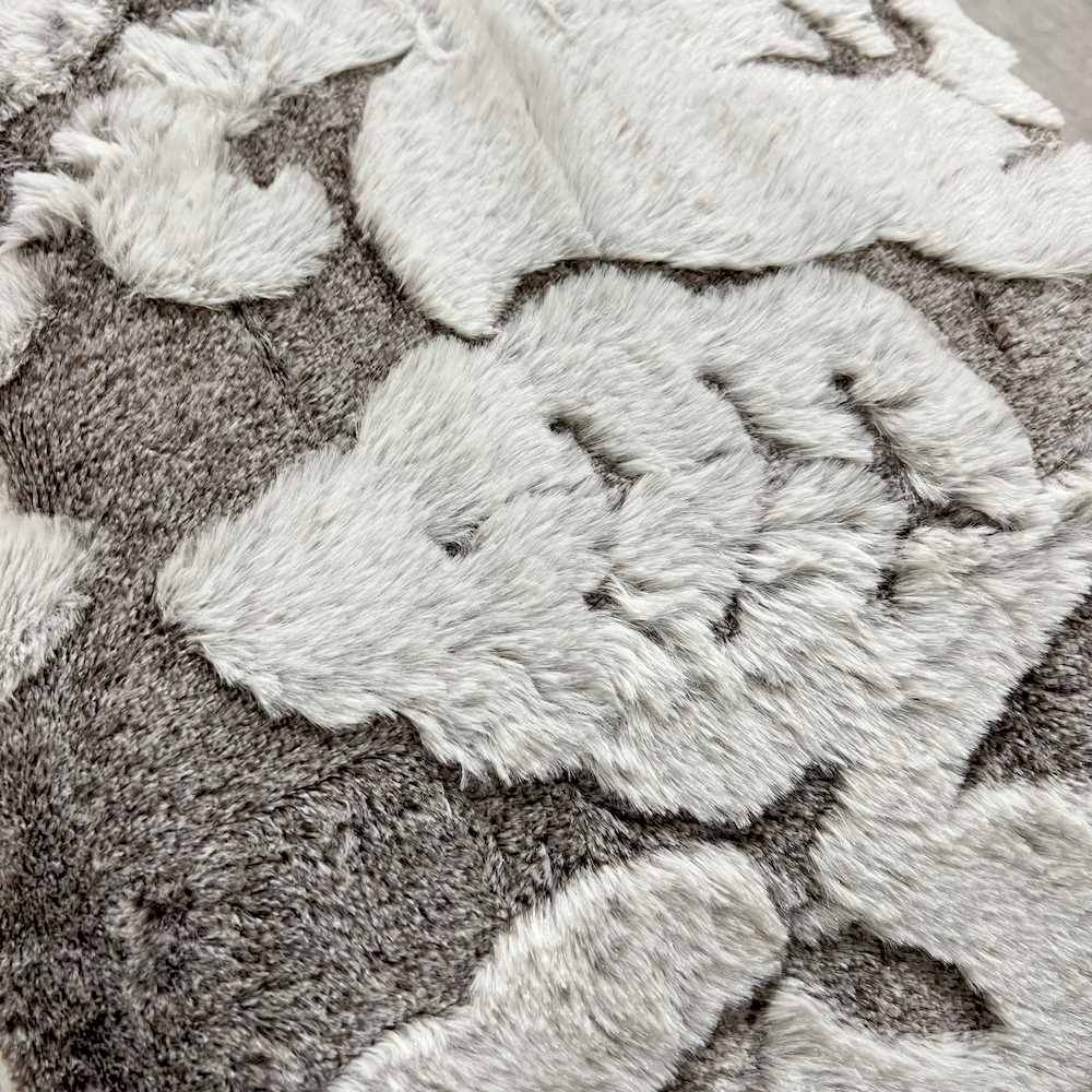 Plaid Decor pelliccia ecologica tortora matrimoniale 200 x 230