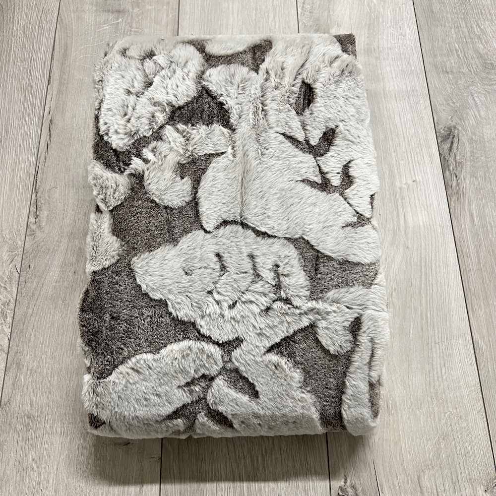 Plaid Decor pelliccia ecologica tortora matrimoniale 200 x 230