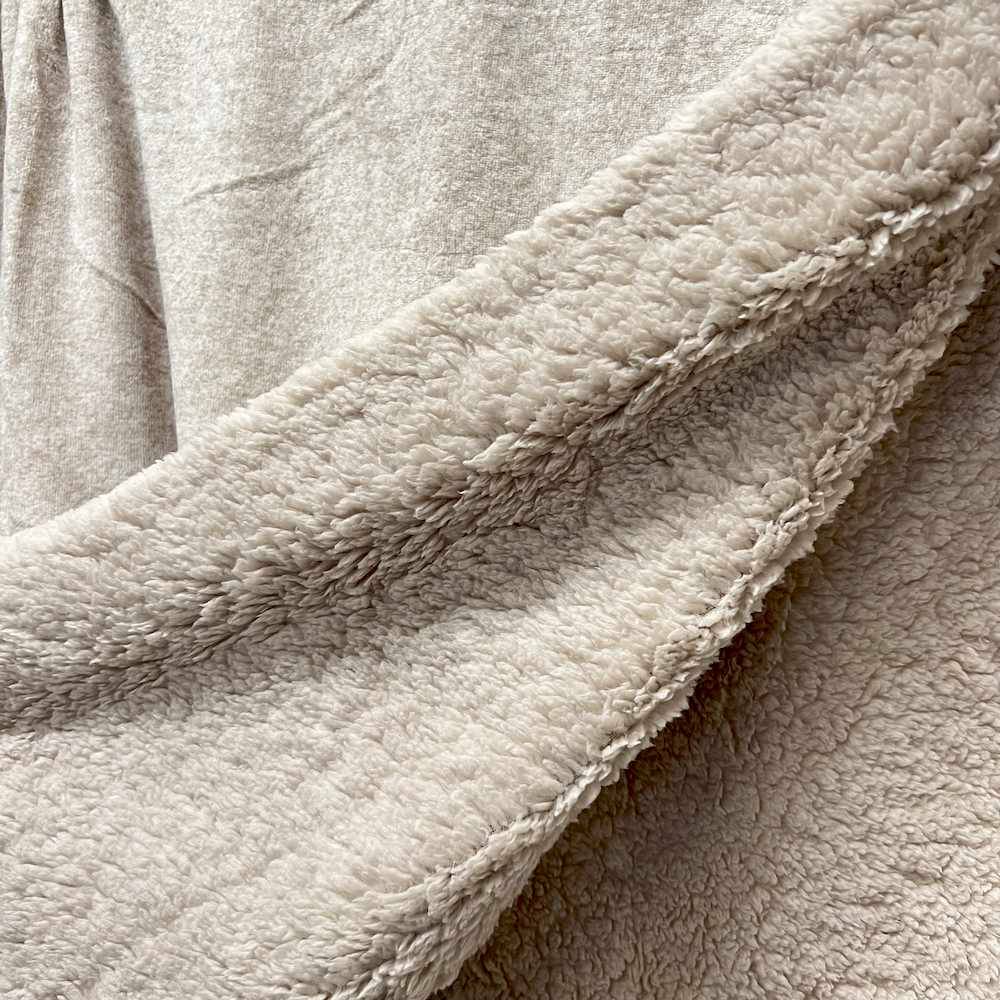 Plaid Alice tortora ricamato 130 x 160