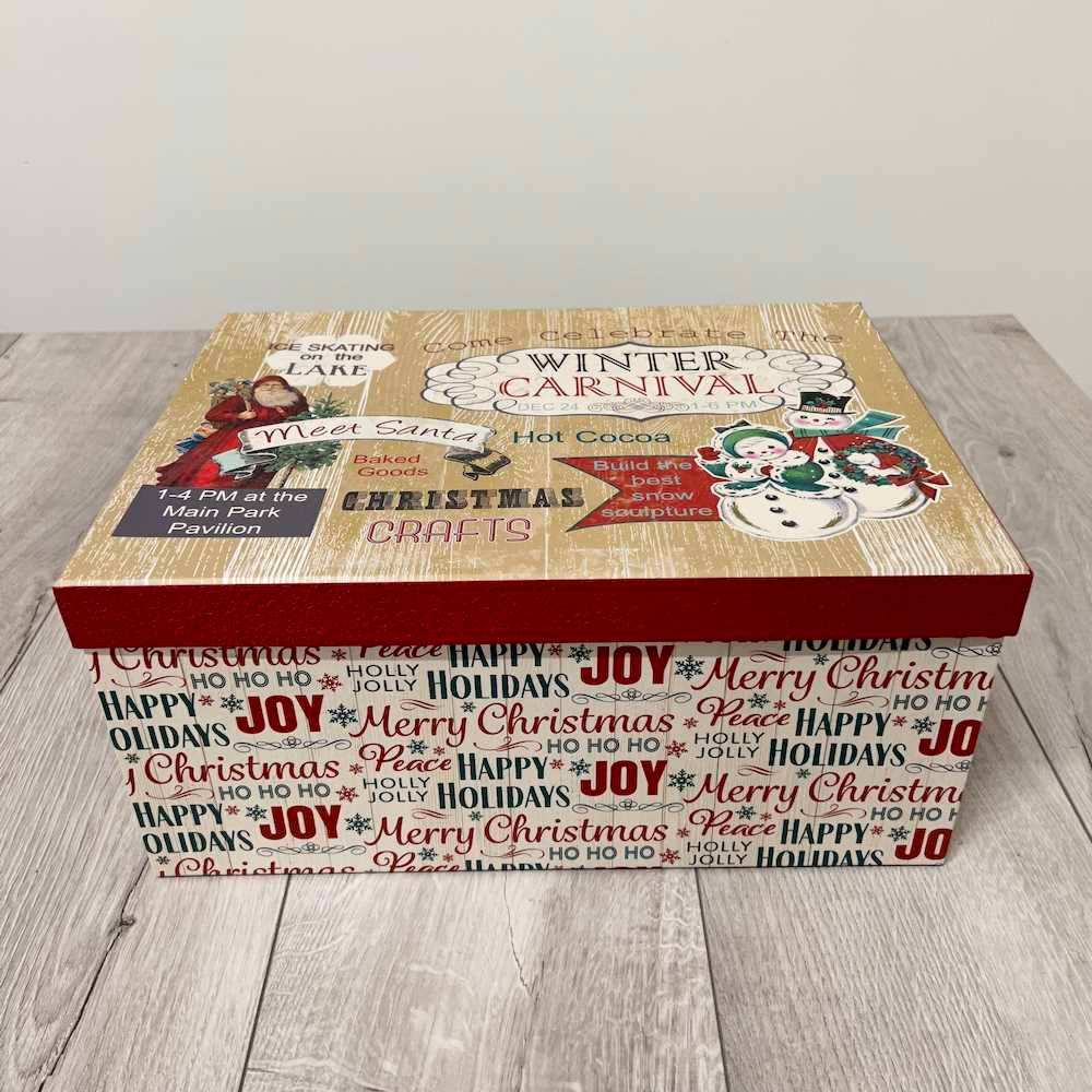 Set 7 scatole regalo Vintage Christmas
