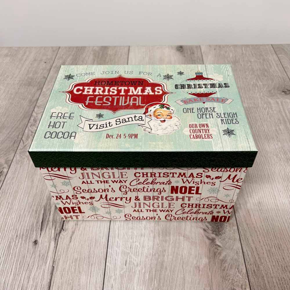 Set 7 scatole regalo Vintage Christmas