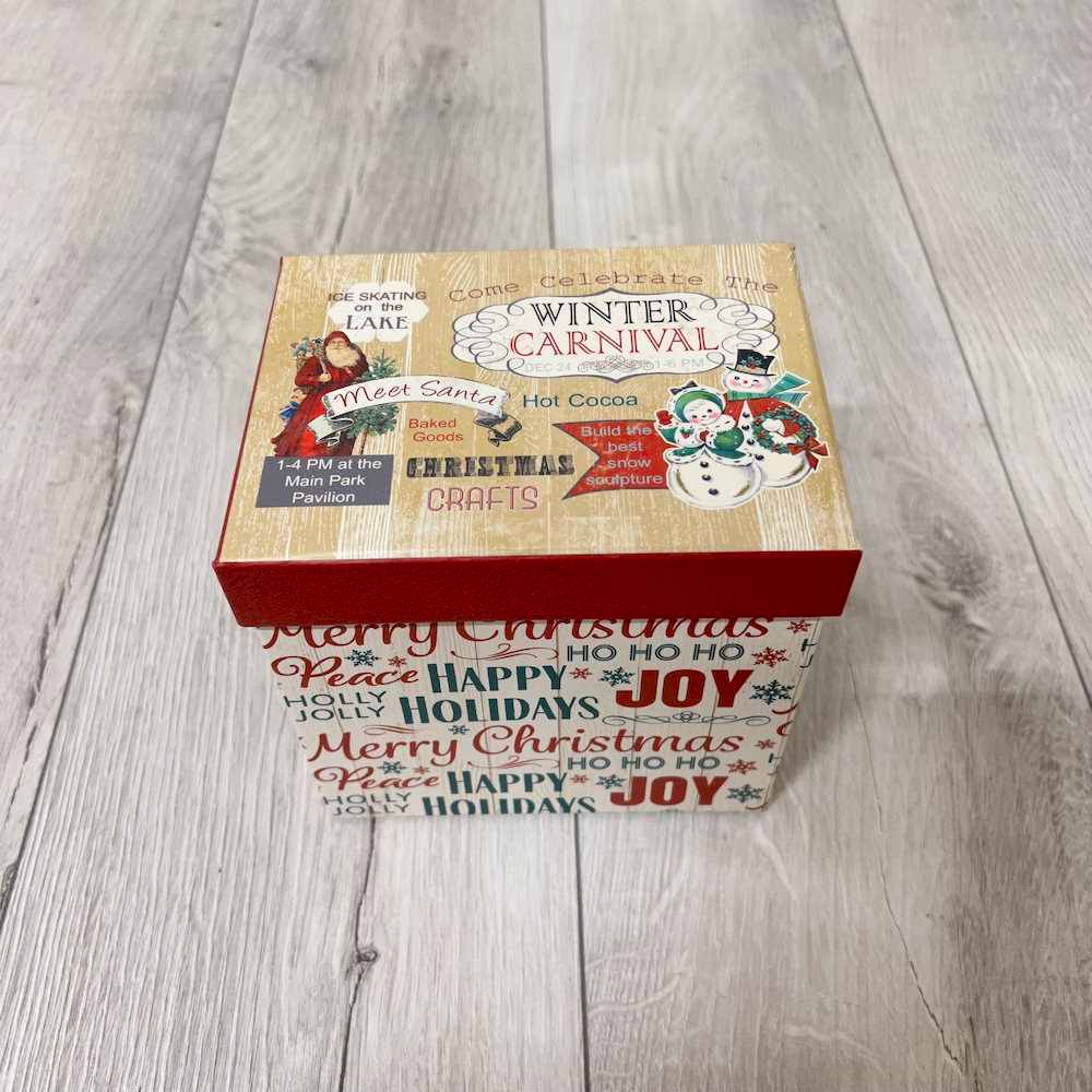 Set 7 scatole regalo Vintage Christmas