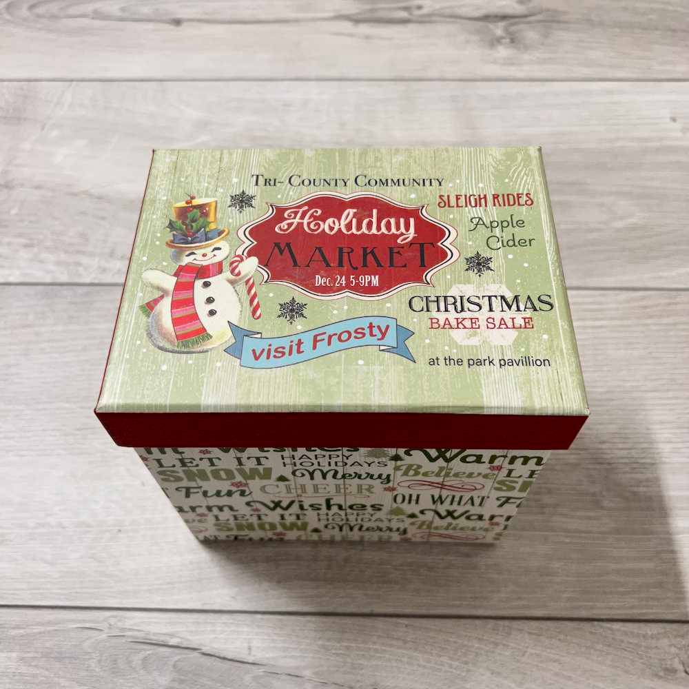 Set 7 scatole regalo Vintage Christmas