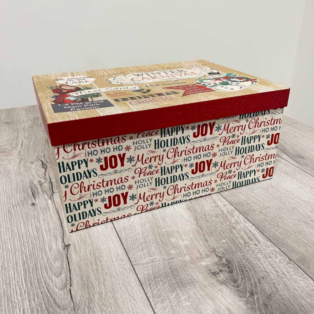 Set 7 scatole regalo Vintage Christmas