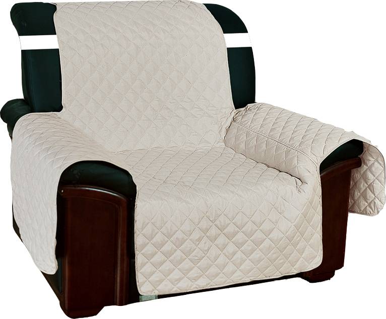 Copripoltrona trapuntato antimacchia grigio