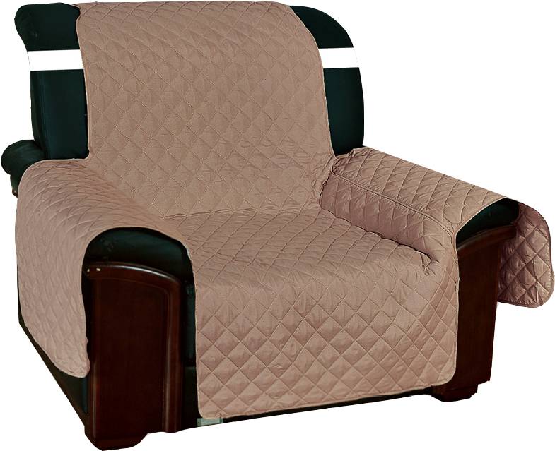 Copripoltrona trapuntato antimacchia marrone