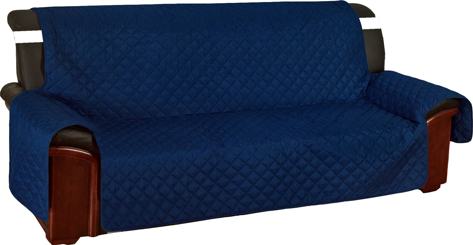 Copridivano 3 posti trapuntato antimacchia blu