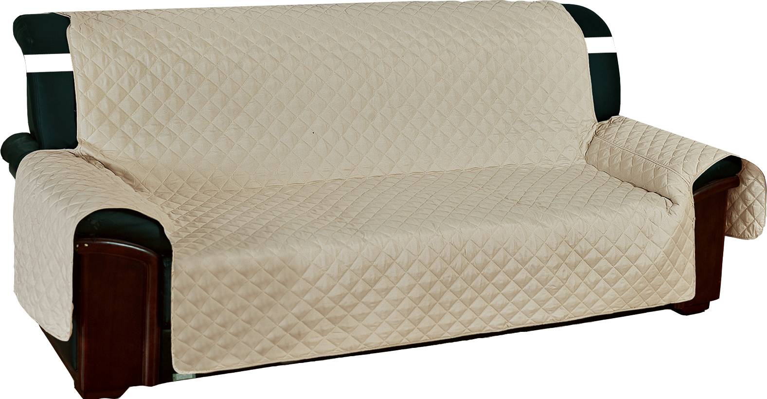 Copridivano 3 posti trapuntato antimacchia beige