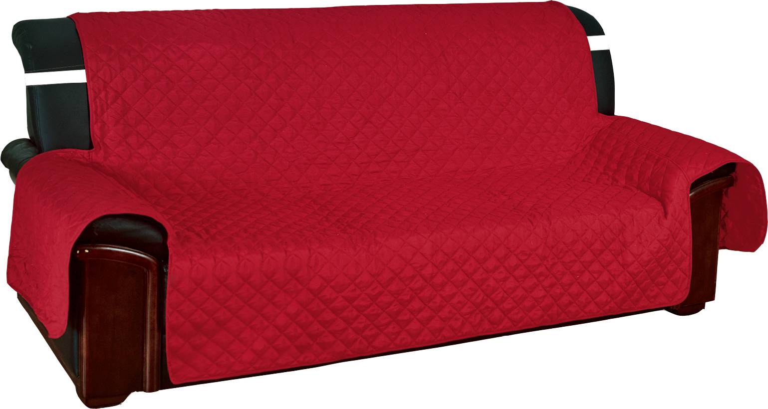 Copridivano 3 posti trapuntato antimacchia bordeaux