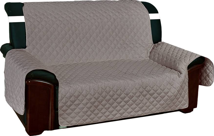 Copridivano 3 posti trapuntato antimacchia grigio scuro