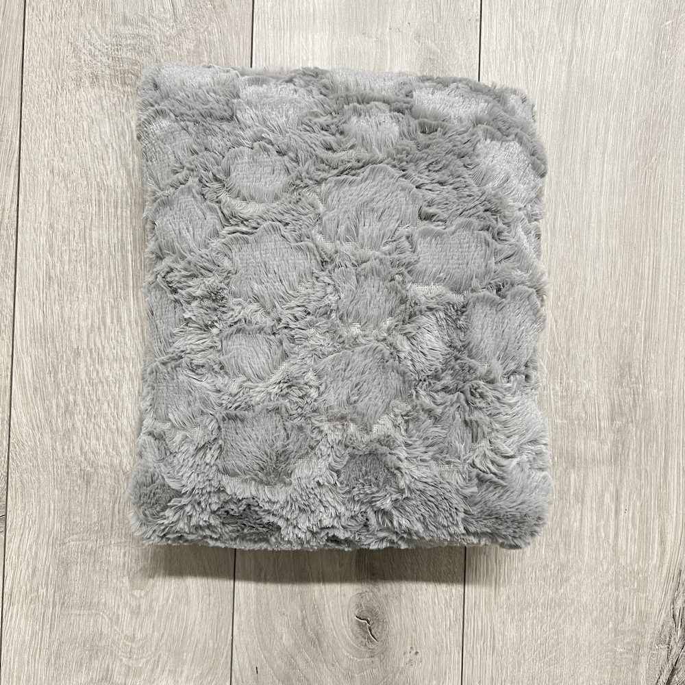 Plaid Glam pelliccia ecologica grigia 130 x 160