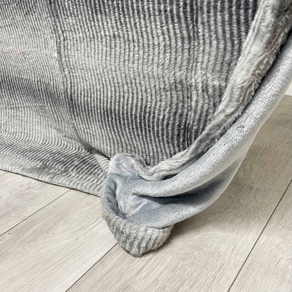 Plaid Rabbit pelliccia ecologica grigia 130 x 160