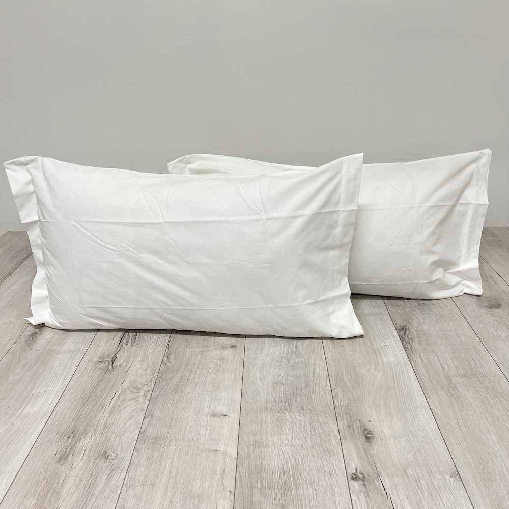 Coppia Federe con volant bianco Personalizzate