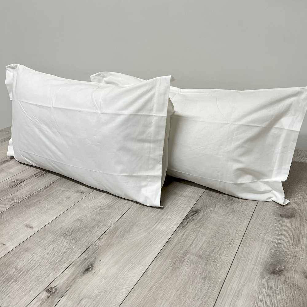 Coppia Federe con volant bianco Personalizzate