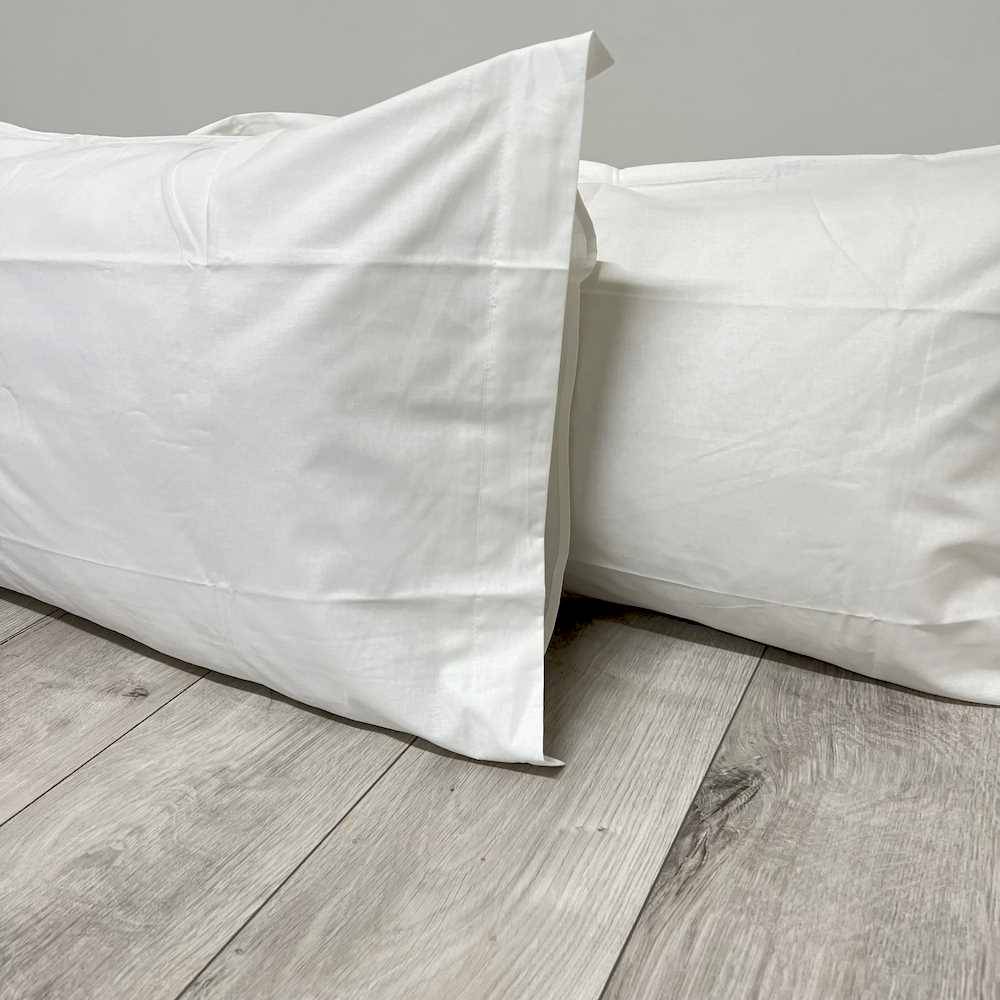 Coppia Federe con volant bianco Personalizzate