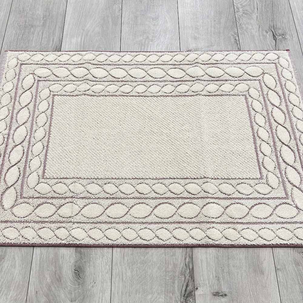 Tappeto Deva bordeaux 60 x 90