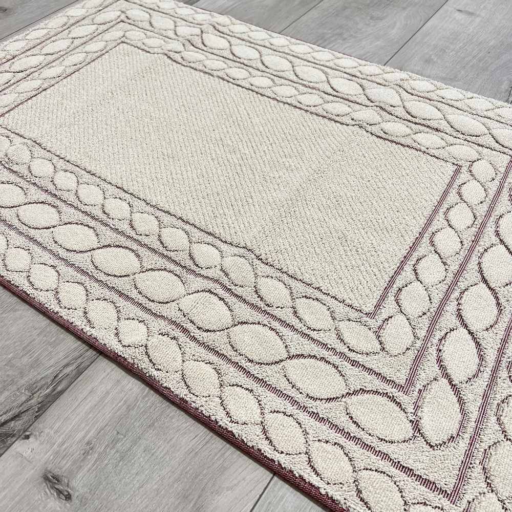 Tappeto Deva bordeaux 60 x 90
