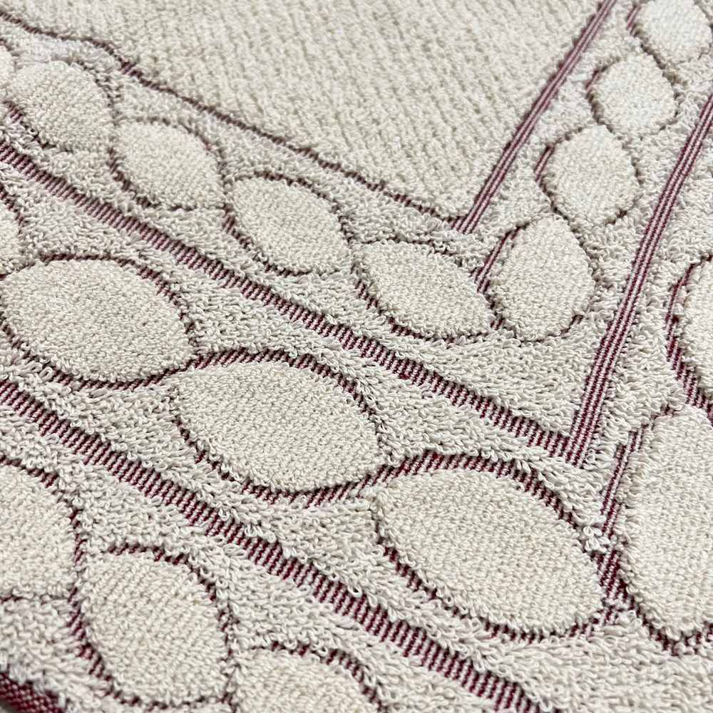 Tappeto Deva bordeaux 60 x 90