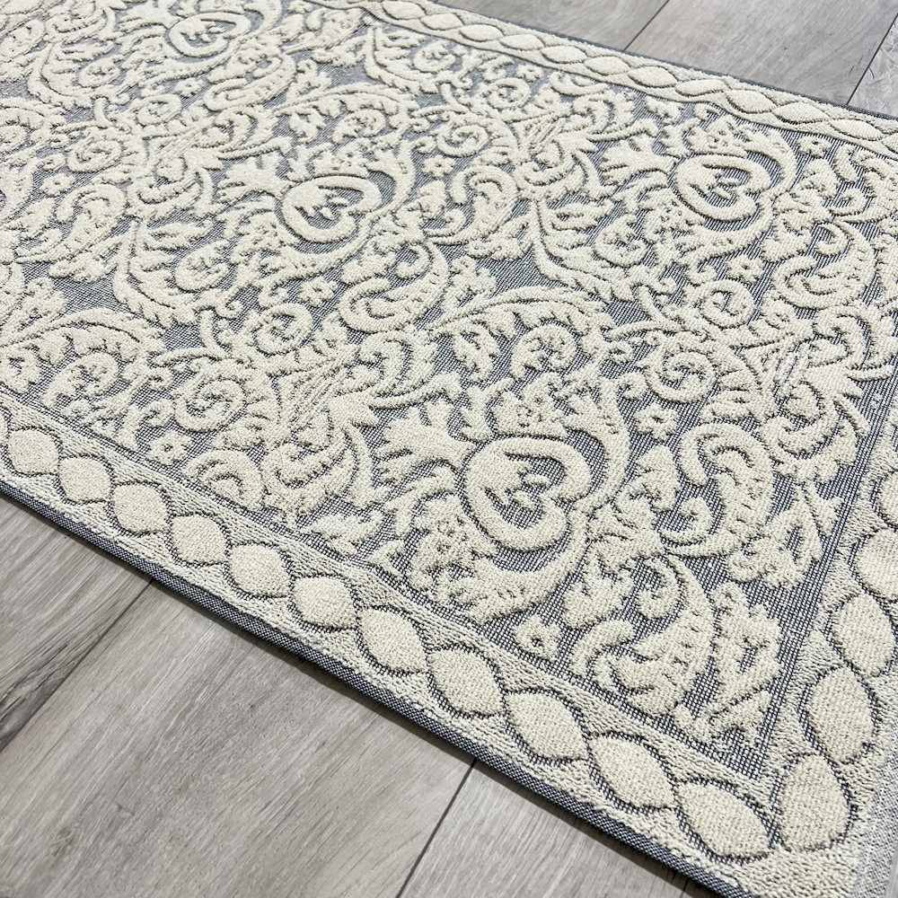 Tappeto Rebecca blu 60 x 90