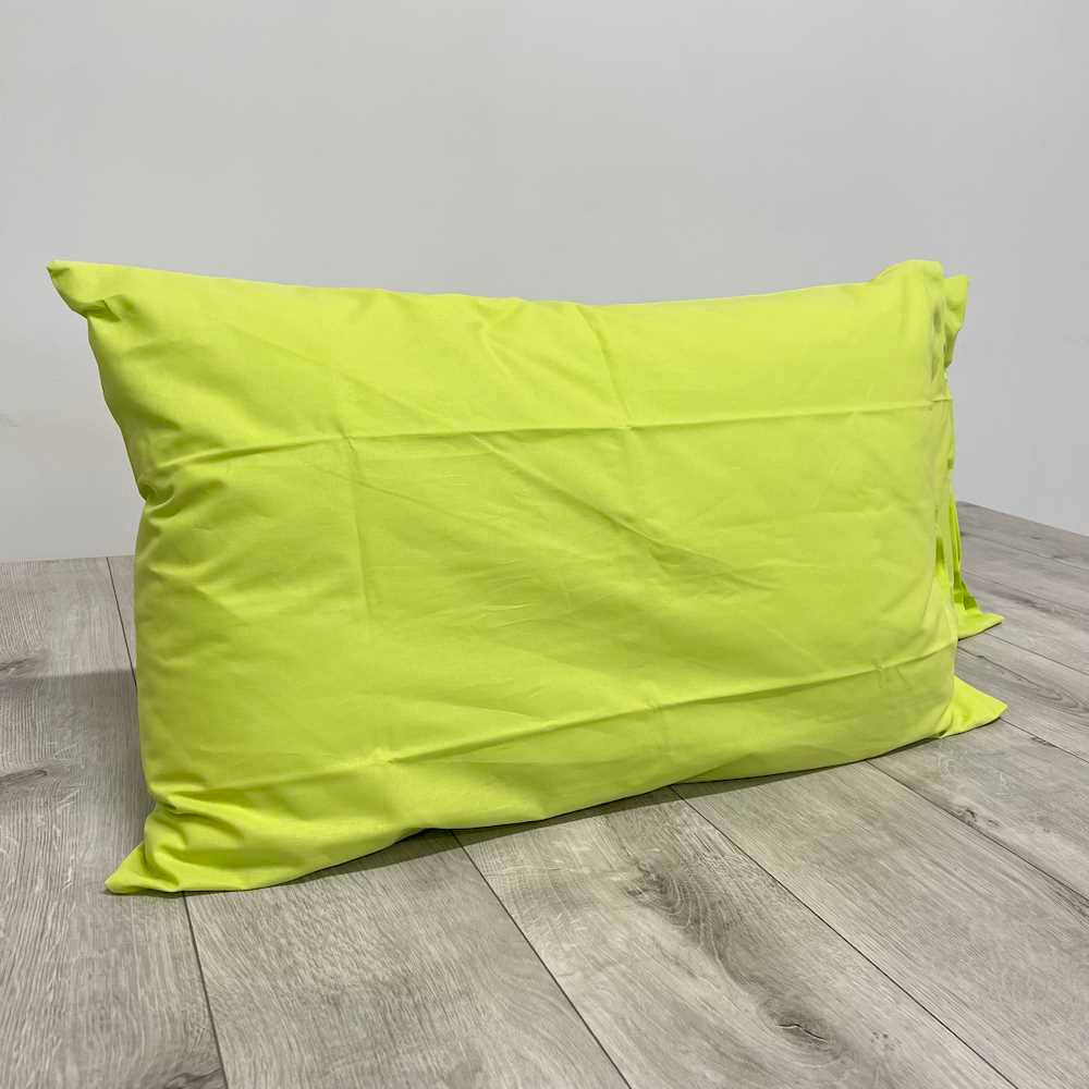 Coppia Federe con bottoni verde esotico Personalizzate