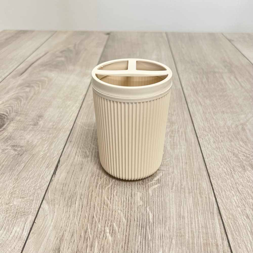 Set bagno sapone + spazzolino 2 pezzi Panna