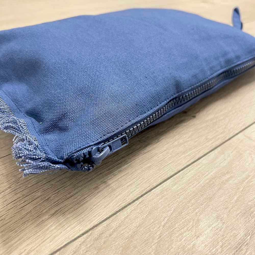 Pochette frange blu
