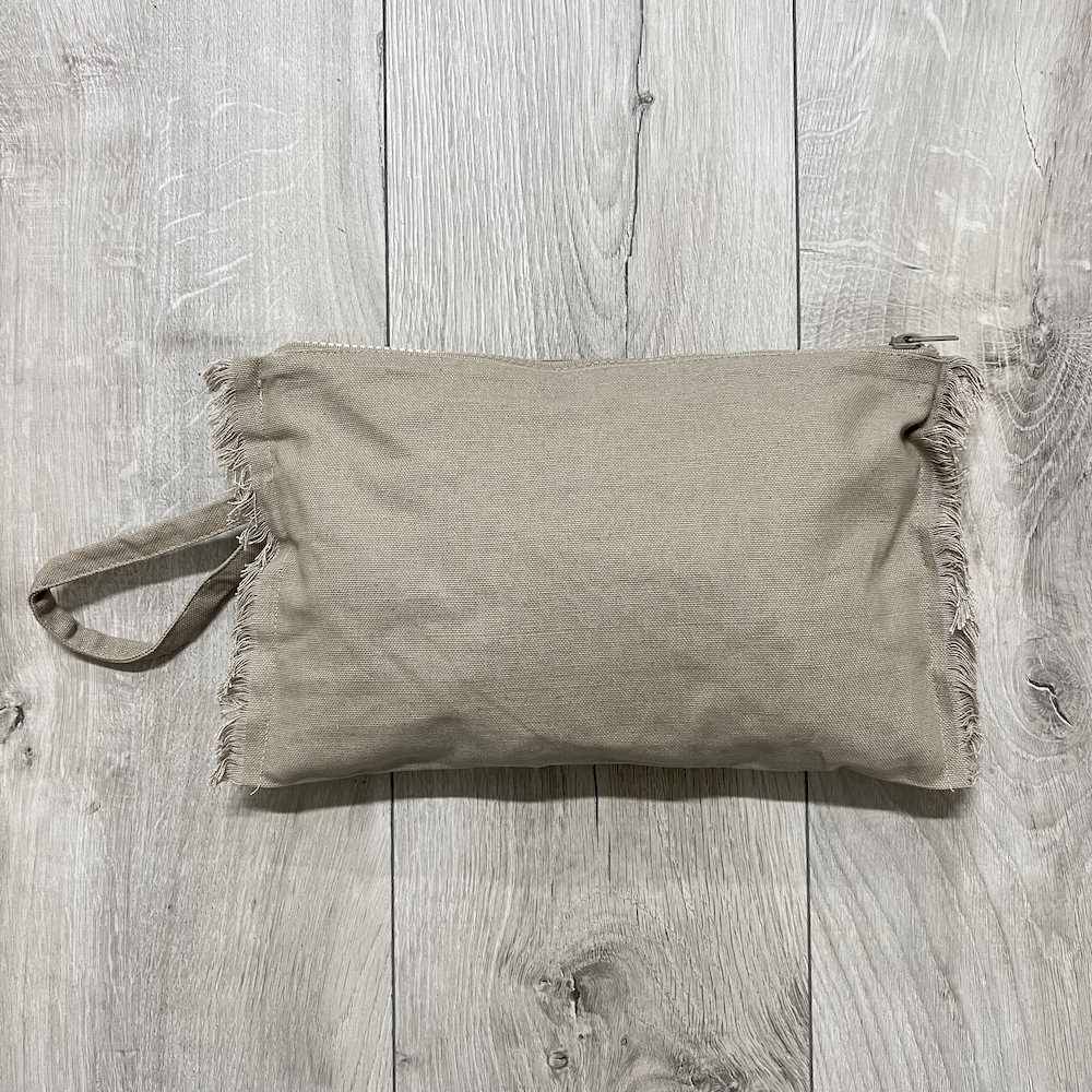 Pochette frange tortora Personalizzata