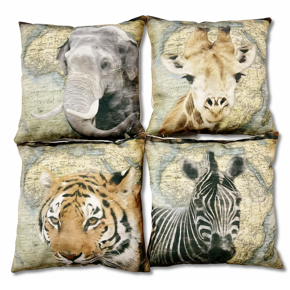 Federa cuscino 45 x 45 Stampa digitale Bart Zebra