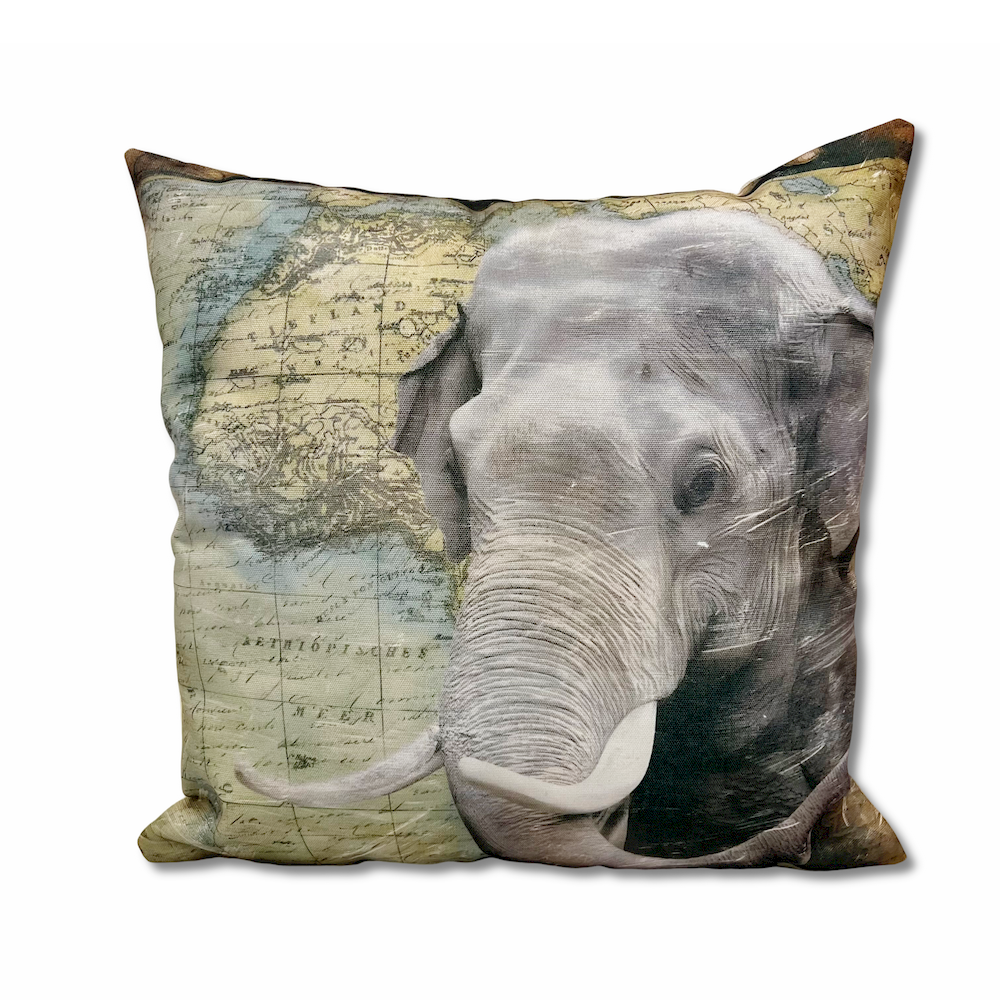 Federa cuscino 45 x 45 Stampa digitale Bart Elefante