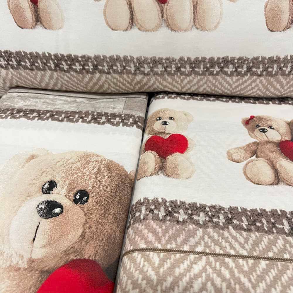 Completo Lenzuola Orsetti matrimoniale