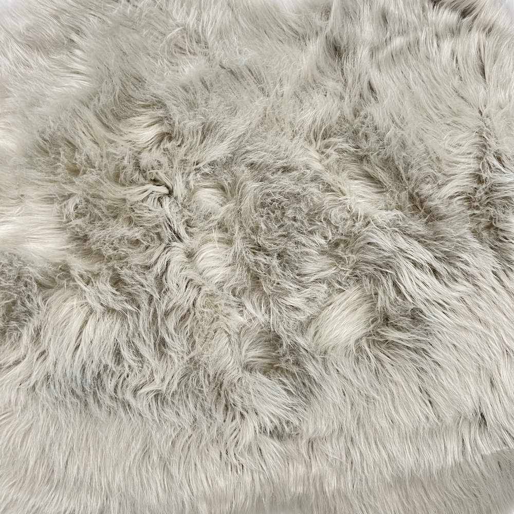 Tappeto pelliccia ecologica Stoccolma grigio 60 X 90