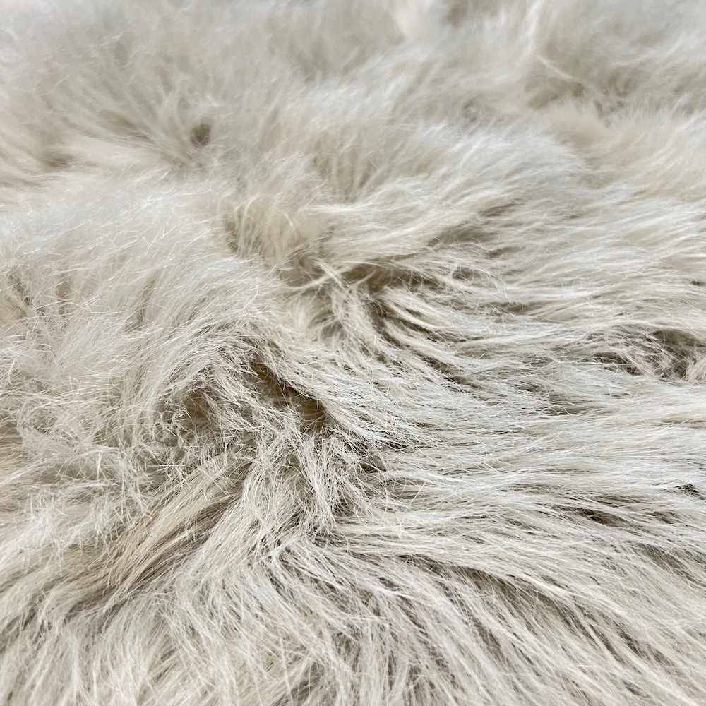 Tappeto pelliccia ecologica Stoccolma grigio 60 X 90