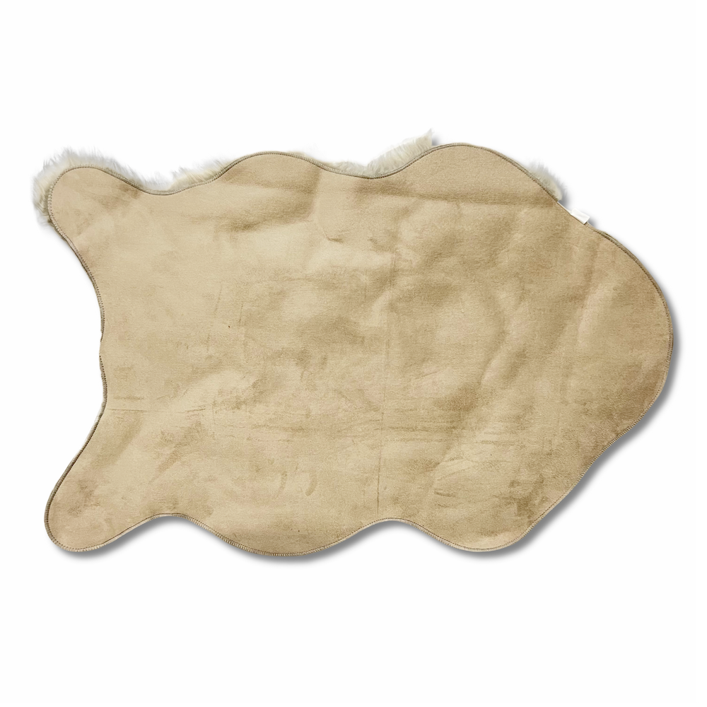 Tappeto pelliccia ecologica Stoccolma bianco 60 X 90 