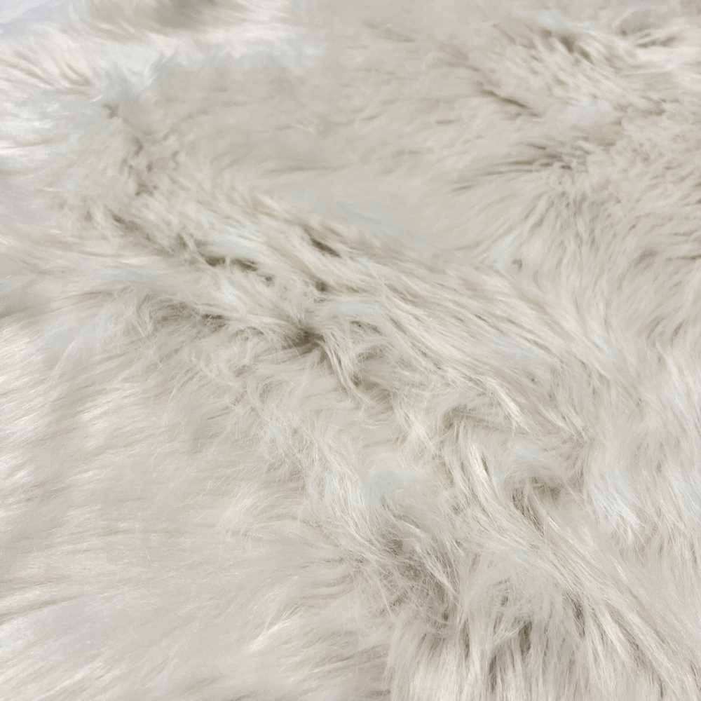 Tappeto pelliccia ecologica Stoccolma bianco 60 X 90 