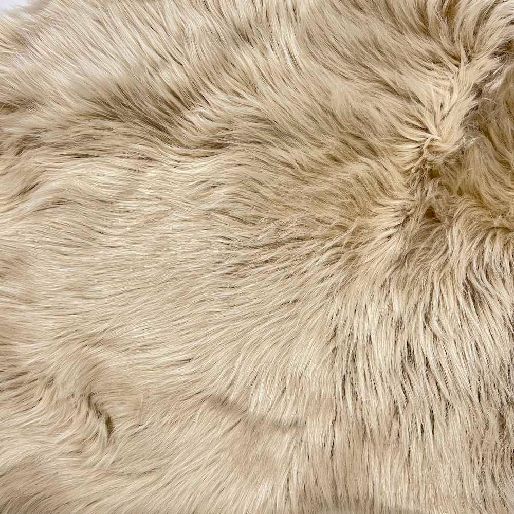 Tappeto pelliccia ecologica Stoccolma miele 60 X 90
