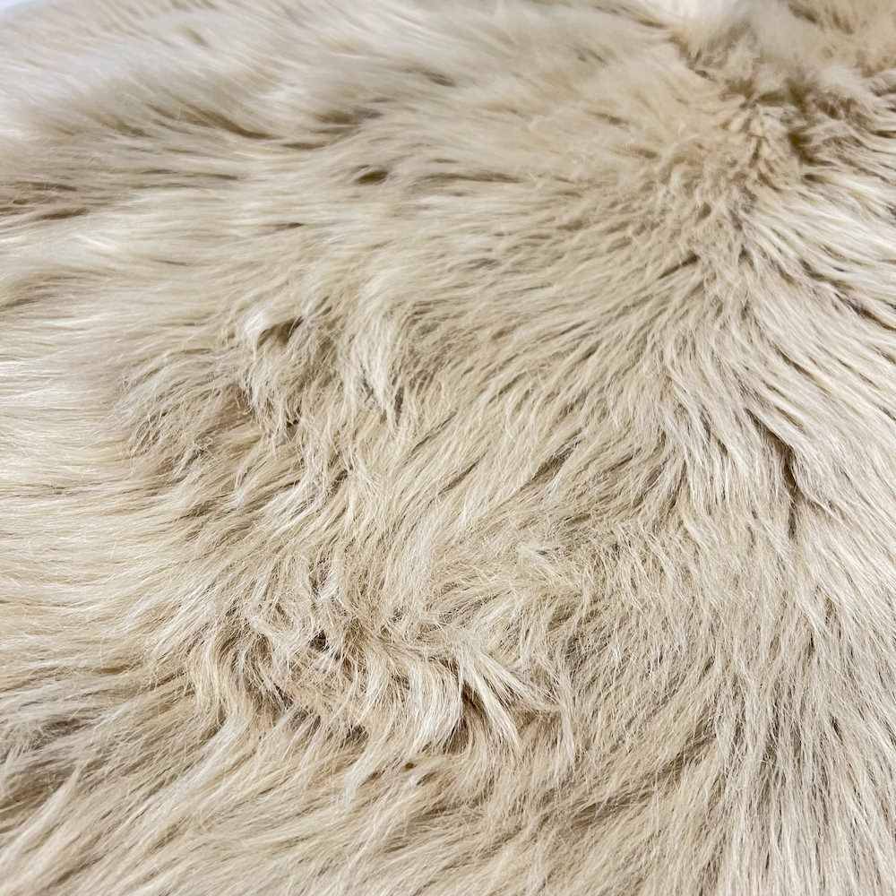 Tappeto pelliccia ecologica Stoccolma miele 60 X 90