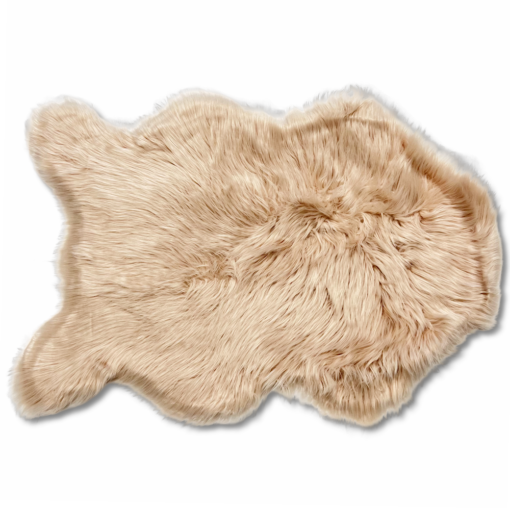 Tappeto pelliccia ecologica Stoccolma rosa 60 X 90