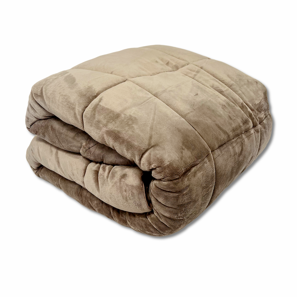 Trapunta singola Pelliccetta Heidi Tortora 180 x 260