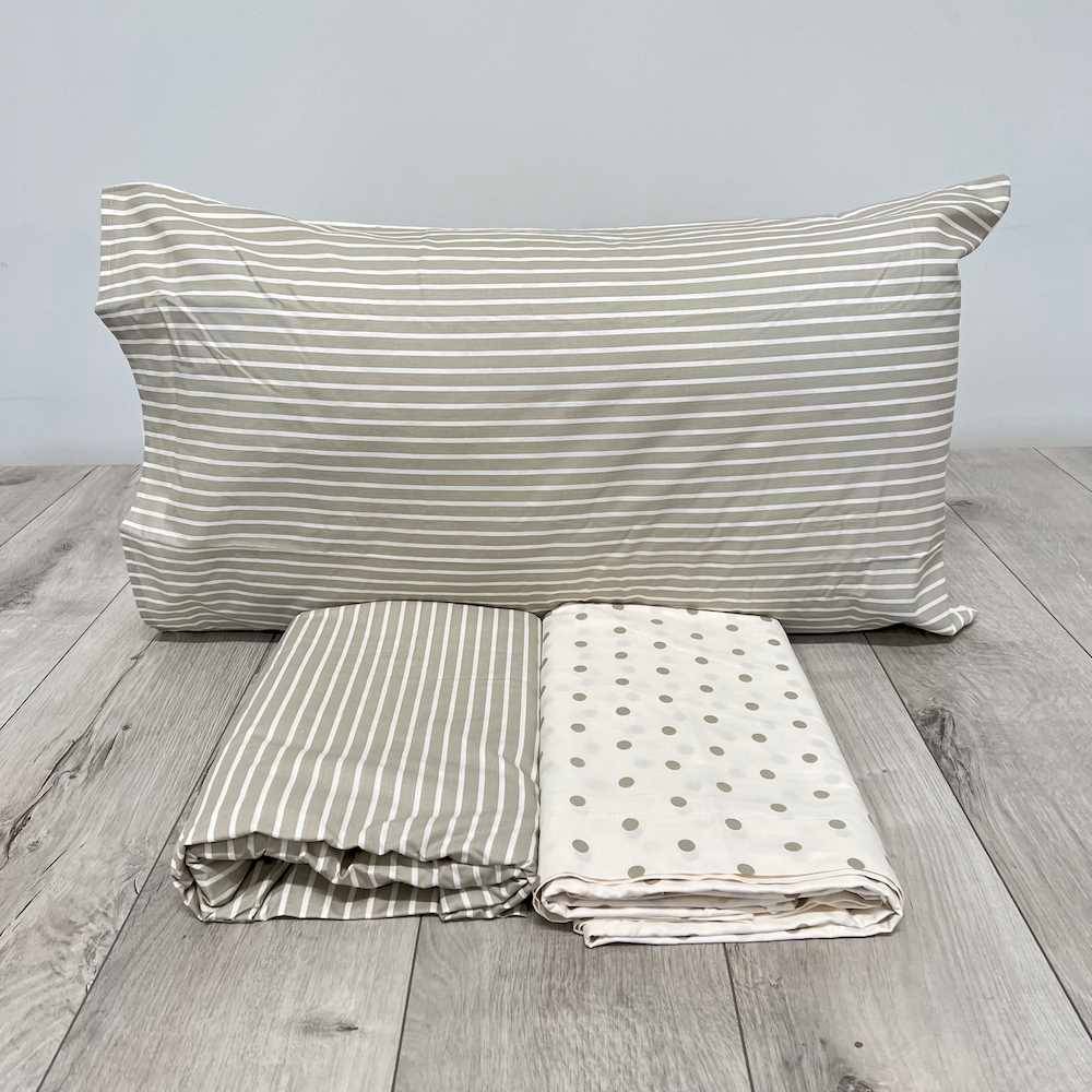 Parure copripiumino Manhattan tortora singolo