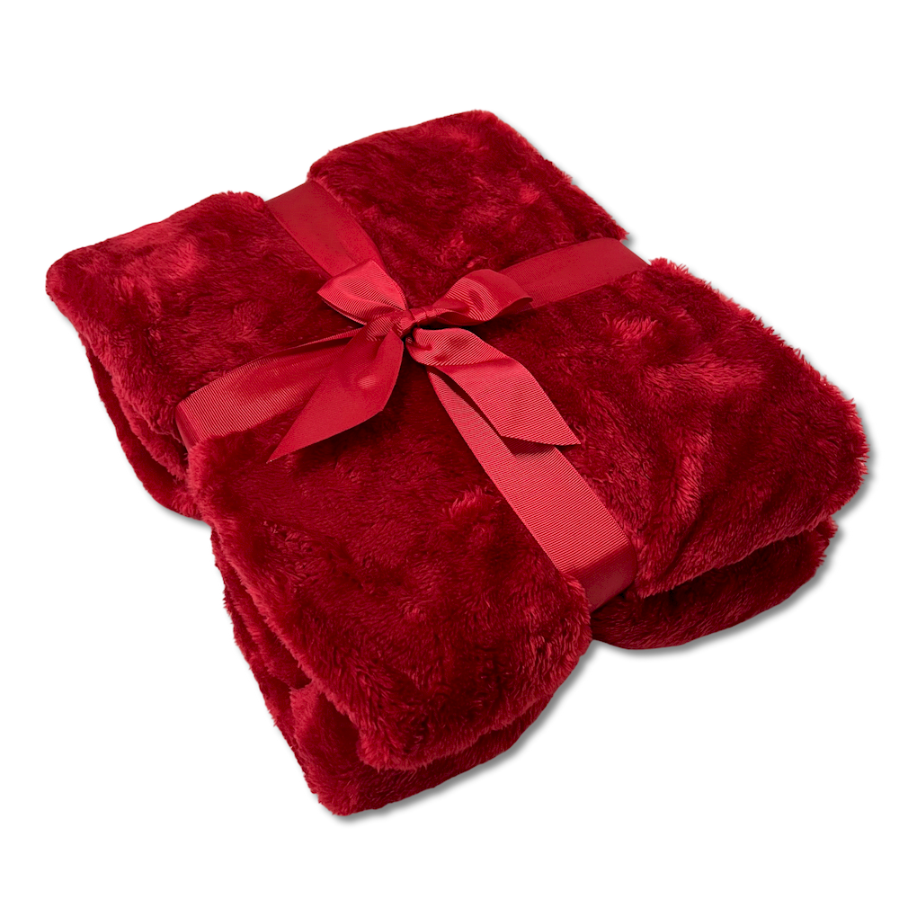 Plaid Soft Home Bordeaux Matrimoniale 200 x 240