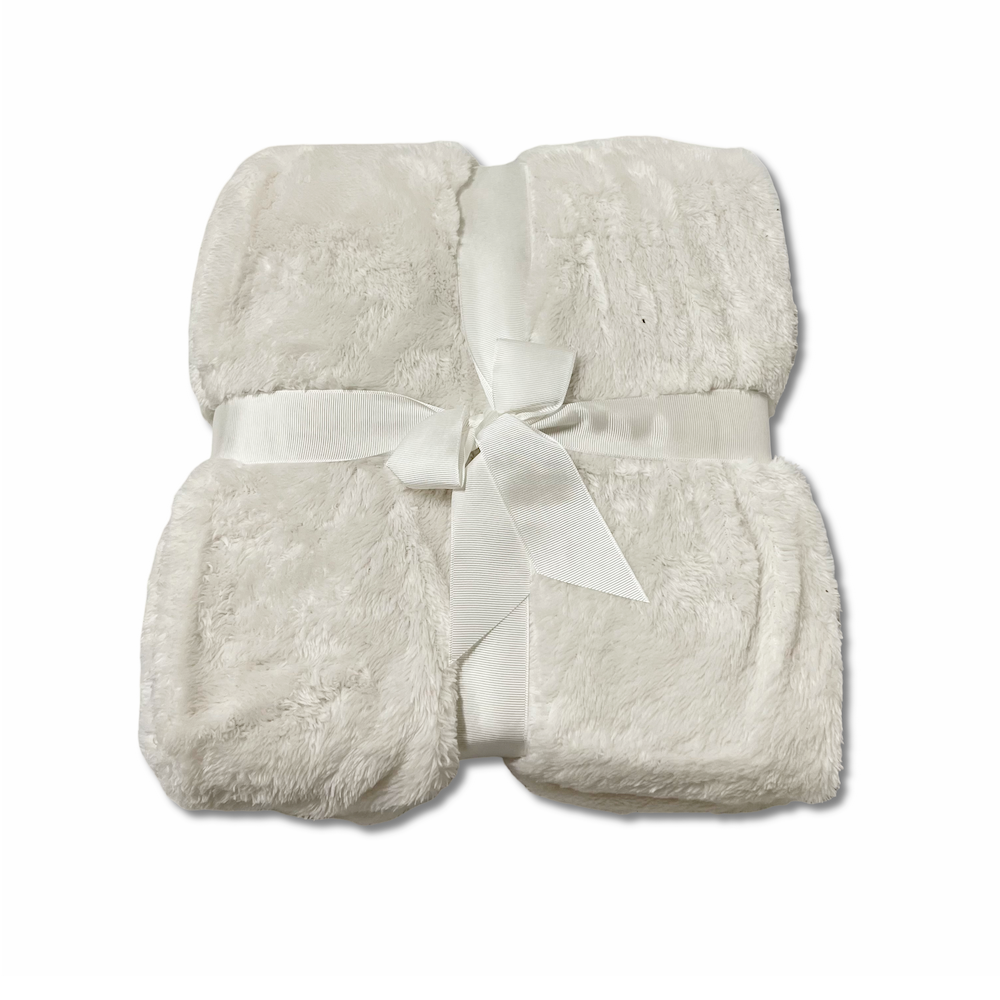 Plaid Soft Home Bianco Matrimoniale 200 x 240