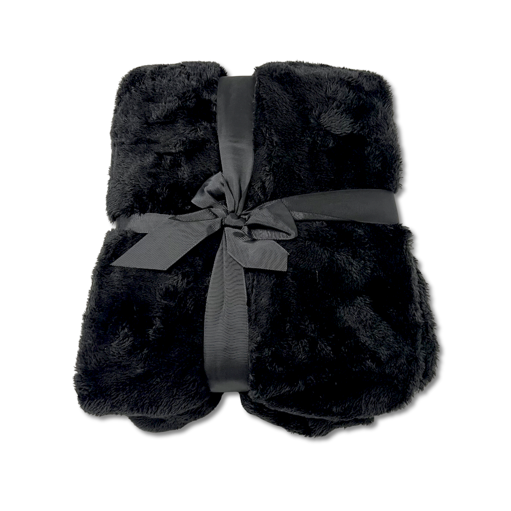 Plaid Soft Home Nero Matrimoniale 200 x 240