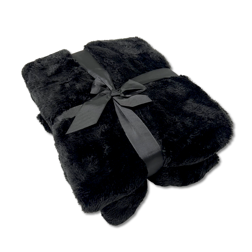 Plaid Soft Home Nero Matrimoniale 200 x 240