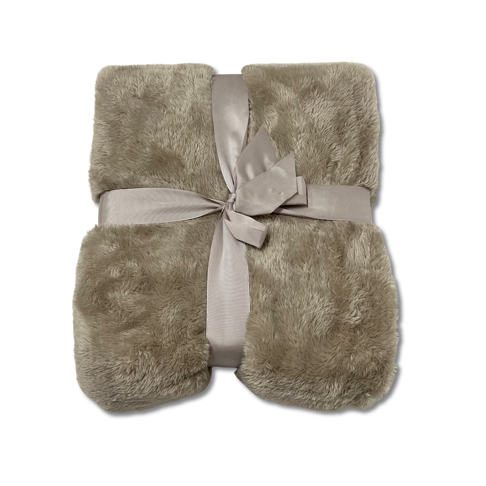 Plaid Soft Home Tortora Singolo 160 x 210