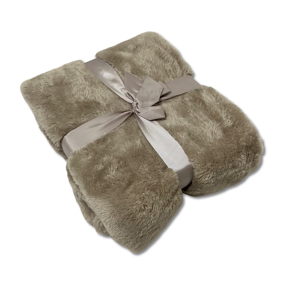 Plaid Soft Home Tortora Singolo 160 x 210