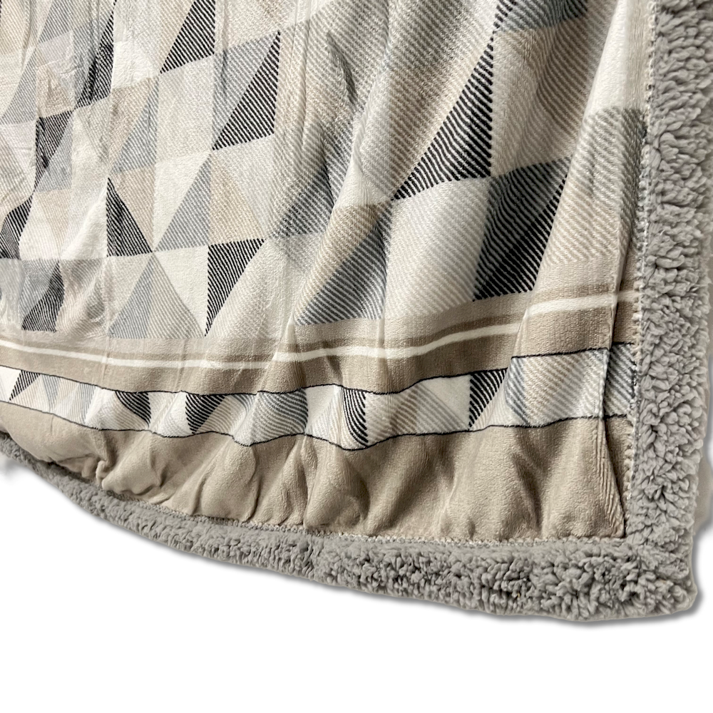 Plaid Sherpa Geometrie 130 x 160