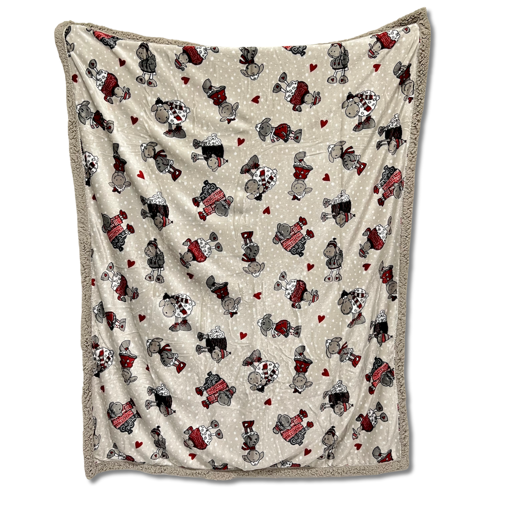 Plaid Sherpa Pecorelle singolo 160 x 210