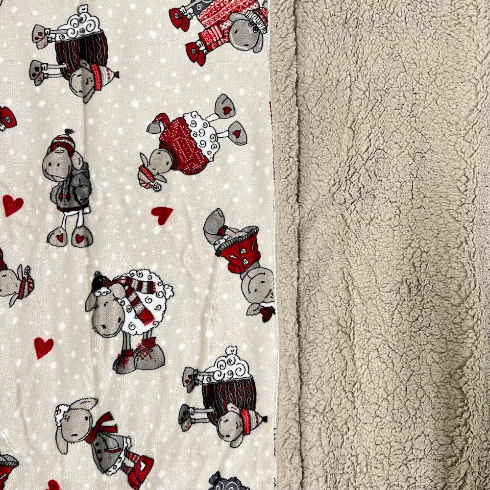 Plaid Sherpa Pecorelle singolo 160 x 210