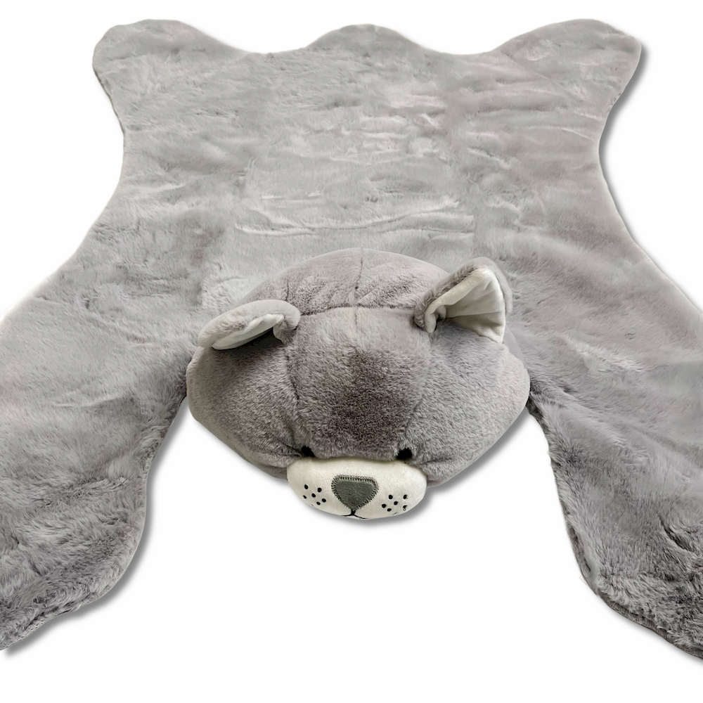 Tappeto pelliccia ecologica Micetto grigio